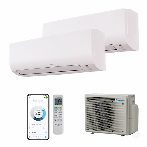 Daikin MultiSplitKlimaanlage 4 kW für 2 Innengeräte Serie Comfora HERZOG Kälte & Klima